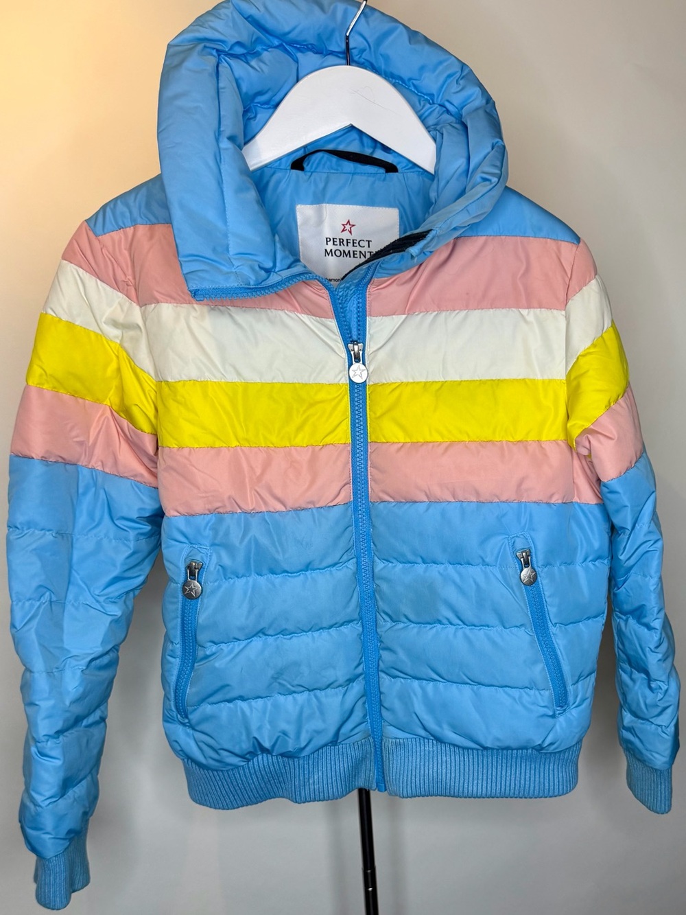 Perfect Moment Nuuk Kids Girls Rainbow Down-Fill Ski Jacket